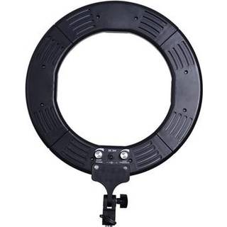 18 dæmpbar desktop LED Selfie Ring Light Fill-in Lamp Studio Photography Lighting med telefonholder - Sort