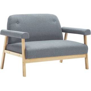 Topersoners Sofa I Stof - Lysegrå