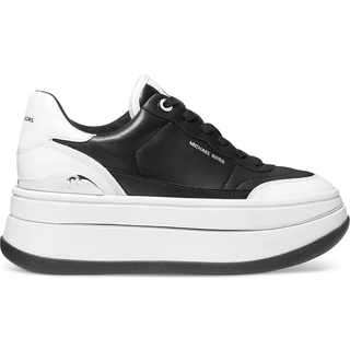 MK Hayes Two-Tone Leather Platform Trainers - Black - Michael Kors - EU 41