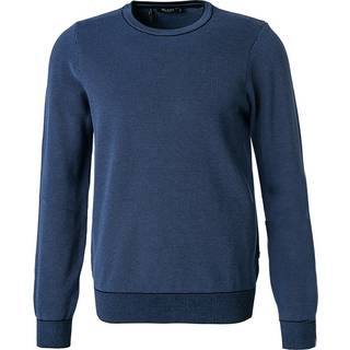 Maerz Herren Pullover blau unifarben