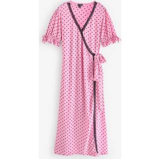 Pour Moi Pour Moi Laney Lace Trim Woven Wrap Midi Kjole - EU 44 (UK 16)