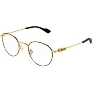 Gucci Mand GG1222O 001 Optiske stel Metal Guld Rund
