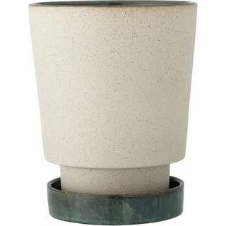 Bloomingville Idril Urtepotte M/Underskål Natur Stentøj