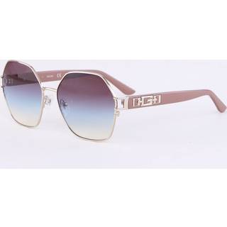 Guess Kvinde GU7913 33W Solbriller Metal Guld Blå Geometrisk Normal Skygge
