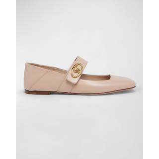 Valentino Garavani VLogo Locker Mary Jane flats - pink - EU 39