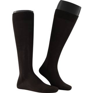 Falke Herren Kniestrümpfe braun Baumwolle & Mix unifarben