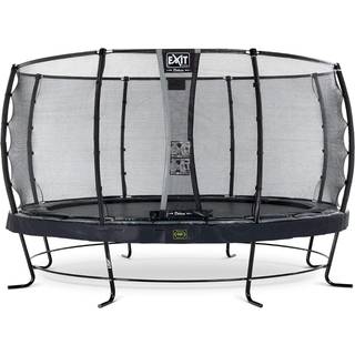 EXIT Elegant Premium trampolin 214x366cm med Deluxe sikkerhedsnet - sort