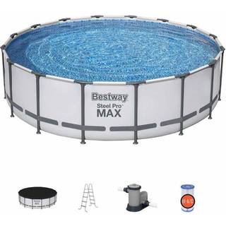 Bestway Steel Pro MAX Frame Pool 488 x 122 cm m/pumpe, stige m.v.