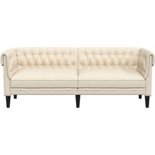 3-personers chesterfieldsofa hør