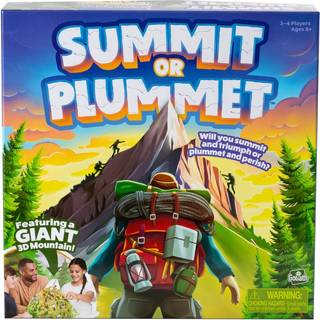 Goliat Summit eller Plummet Game | Inkluderar ett jätte 13-tums högt 3D-berg | 2-4 spelare | Ålder 8