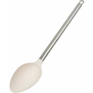 Beille Cream Wheat Straw Spoon med rustfrit stål håndtag køkkenredskaber 13 tommer