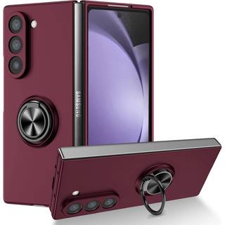 EIDERWOOD Samsung Galaxy Z Fold6 Plastik Bagside Cover m. Magnetisk Kickstand - Vinrød