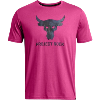T-shirt Under Armour UA Pjt Rck Payoff Graphc SS-PNK 1383191-686 Størrelse S