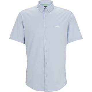 BOSS Green Herren Kurzarmhemd blau