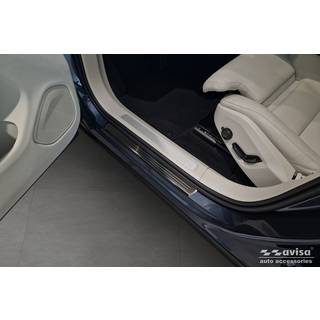 Indstigningslister - Volvo XC60 II R-design & plug-in-hybrid Årg. 2016-2021, FL. 2021-> Rustfrit Stål - Sort Børstet Stål
