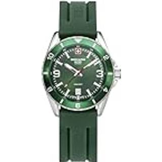 Swiss Alpine Military 7034.1834 Herrenuhr Sierra silber grün 42mm 10ATM