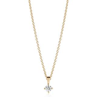 Sif Jakobs Princess Piccolo Halskæde 18 kt. Forgyldt Sølv SJ-P4MMRD-CZ-YG-45 - Dame - 925 Sterling Silver