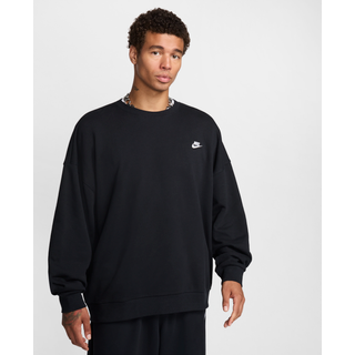 Oversized Nike Club Fleece-crewtrøje i french terry til mænd - sort - L