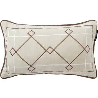 Lexington Graphic Embroidered Pudebetræk 30x50 Cm t/beige - Pyntepuder & Betræk Bomuldsfløjl Brun - 12434106-2026-SH11