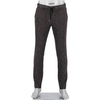 Alberto Herren Hosen braun meliert Slim Fit