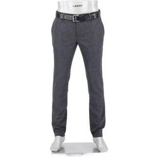 Alberto Herren Hose grau meliert Slim Fit