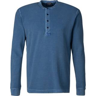 OLYMP Herren Pullover blau unifarben