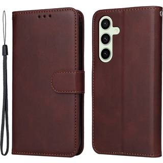 EIDERWOOD Samsung Galaxy S24 FE Læder Flip Cover m. Pung & Strop - Brun