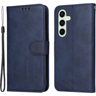 EIDERWOOD Samsung Galaxy S24 FE Læder Flip Cover m. Pung & Strop - Blå