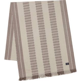 Lexington Jacquard Striped Bordløber 250x50 Cm /beige - Duge & Bordløbere Økologisk Bomuld Hvid - 12433004-2600-RU10