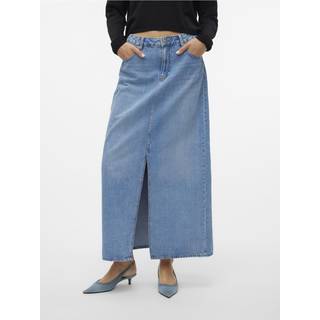 Hart Slit Nederdel, Medium Blue Denim, XS