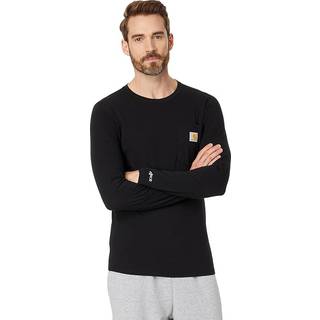 Carhartt Midweight L/S Pocket T-Shirt Longsleeve Herrer størrelse L farve black