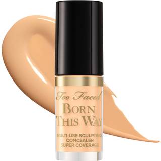 For Faced Born This Way Super Coverage Multi-Use Concealer | Fuld dækningsolie gratis langvarig fugtning 0,06 fl oz shortbread