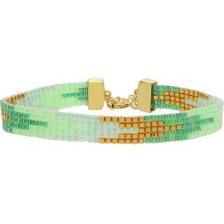 Nuni Copenhagen Monika Armbånd 18 kt. Forgyldt Sølv A3015-LightGreen - Dame - 925 Sterling Silver