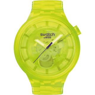 Swatch YELLOW JOY Yellow Dial Yellow Bio-Sourced Material Strap Unisex Watch SB05J103