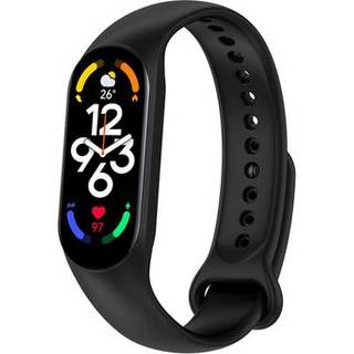 Mat Silikone Rem til Xiaomi Smart Mi Band 5 / 6 / 7 - sort