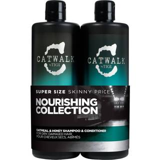 TIGI Catwalk Oatmeal & Honey Økonomipakke Til skadet hår til kvinder