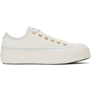 Converse Chuck Taylor All Star Lift Sneakers - 40 - egret/true sky/gold
