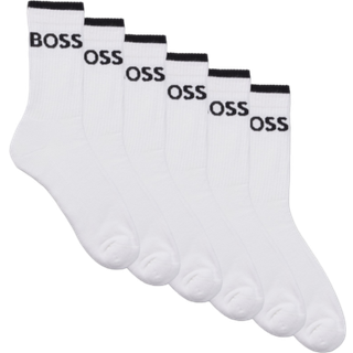 BOSS 6-pak Quarter Stripe CC Sock - White - Str 43/46