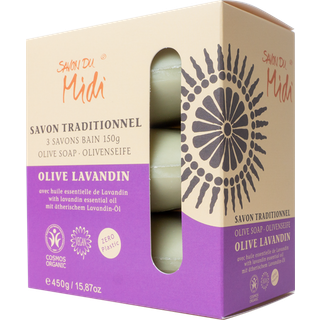 Oliven sæbe med lavandin - Savon du midi Økologisk - 450 gram