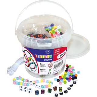 Playbox Bogstavsperler I Spand 1000 Stk