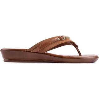 Lotus Lotus Brown Toe-Post Sandals
