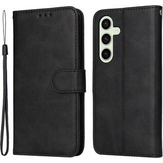 EIDERWOOD Samsung Galaxy S24 FE Læder Flip Cover m. Pung & Strop - Sort