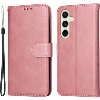 EIDERWOOD Samsung Galaxy S24 FE Læder Flip Cover m. Pung & Strop - Lyserød