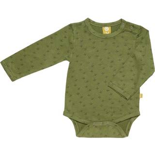 Langærmet body - Grøn Kiwiprint