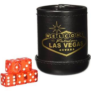 Black Deluxe """" Velkommen til Las Vegas """" DICE Cup med 5 standard terninger