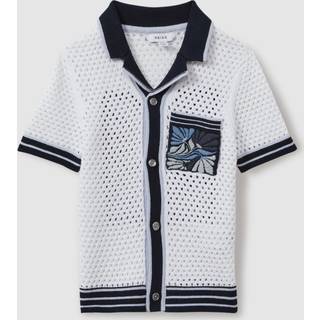 Reiss Lucile Open-Stitch Broderet Cubansk Krave Skjorter9 - 10 år (134 - 140cm)