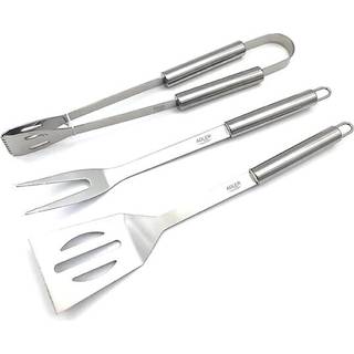 Grillværktøj i rustfrit stål - 3 stk