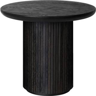 Gubi Moon Loungebord Rundt Ø60 x H55 Cm Brown Black Egefiner - Sidebord & Aflastningsbord Sortbejdset Eg Brun - 10052571