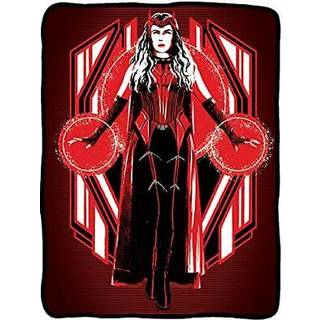 Marvel: Wandavision Wanda Scarlet Witch Chaos Magic T?ppe 45 x 60 tommer plys kast t?ppe Hyggeligt Sherpa -t?ppe Super Soft Lightweight Fleece Bl