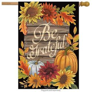 Briarwood Lane Vær taknemmelig Fall House Flag